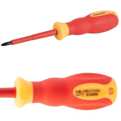 Silverline VDE Soft Grip Electricians Screwdriver Phillips PH1 80mm 899786