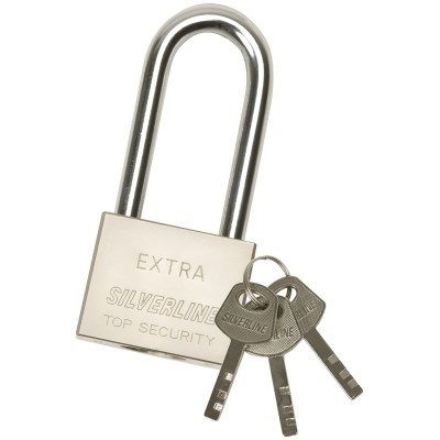 Silverline Long Shackle Security Padlock 60mm 186812
