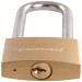 Silverline Brass Padlock Long Shackle 50mm MSS04L