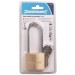 Silverline Brass Padlock Long Shackle 50mm MSS04L