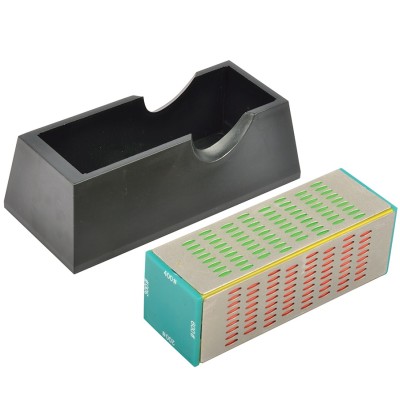 Silverline Tools Diamond Sharpening Stone 4 Sided Block 4 Grits 374894