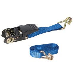 Silverline Premium Ratchet Tie Down Strap J-Hook 700kg 978413