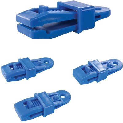 No Holes Tarpaulin & Plastic Sheet Tie Down Clips 4pk 231639