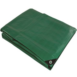 Silverline Green Garden Tarpaulin 4m x 5m Heavy Duty 237193