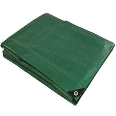 Silverline Green Garden Tarpaulin 3m x 4m Heavy Duty 238829