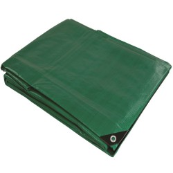 Silverline Green Garden Large Tarpaulin 4m x 10m Heavy Duty 238942
