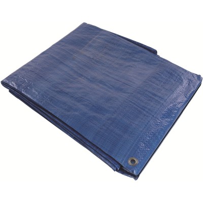 Silverline Builders Multi Use Blue Tarpaulin 2.4m x 3m 244987