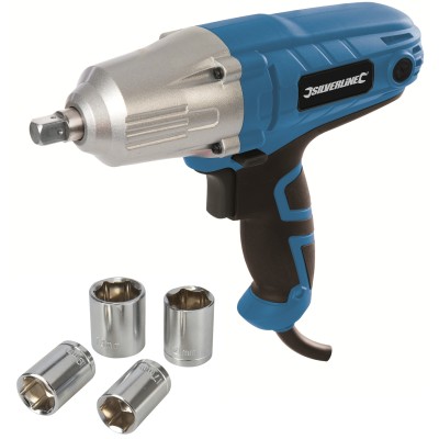 Silverline Electric Impact Wrench Driver 350nm 400w Gun 593128