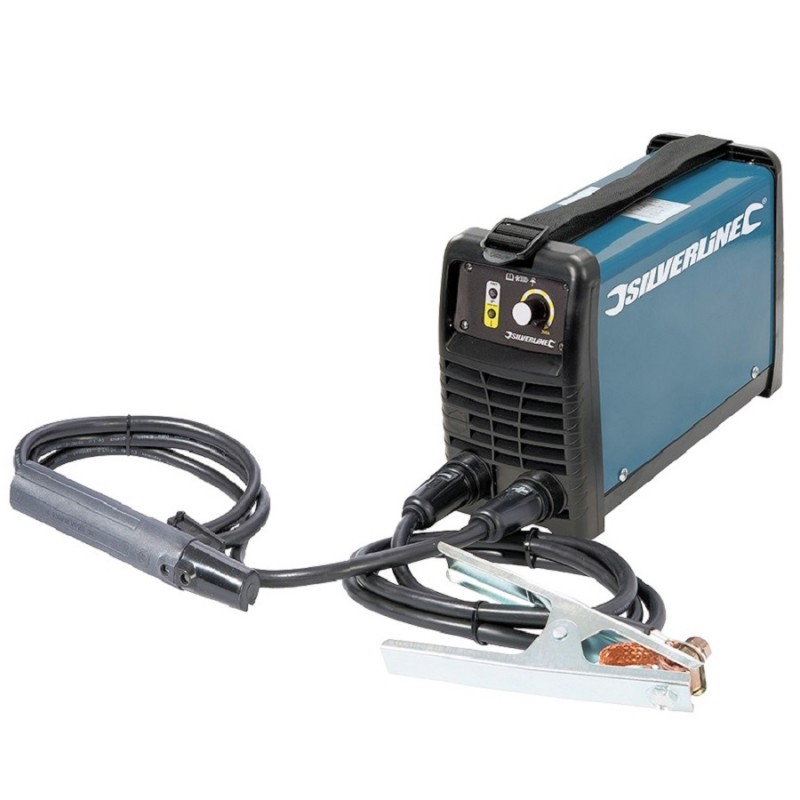 Silverline Tools Compact 200A MMA Inverter Arc Welder Kit 103597