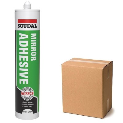 Soudal Mirror Adhesive Trade Light Grey 152327 Box of 12