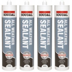 Soudal All Weather Sealant Brown Clear Grey White