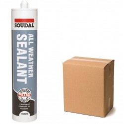 Soudal All Weather Sealant Brown Clear Grey White Box of 12