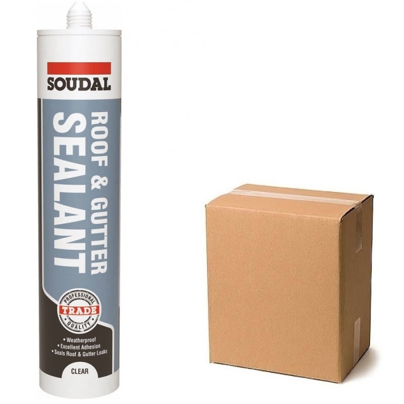 Soudal All Weather Sealant Brown Black Clear Grey White Box of 12 Sealants and Tools Direct