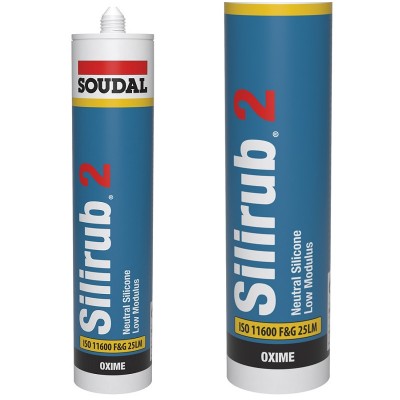 Soudal Silirub 2 Neutral Low Modulus Silicone Sealant 24 Colours