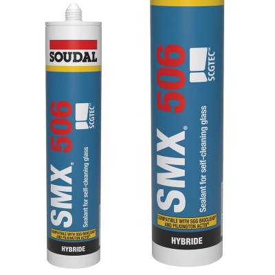 Soudal SMX 506 SCGTEC Self Cleaning Glass Glazing Sealant White 290ml 120831