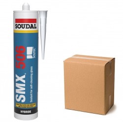 Soudal SMX 506 SCGTEC Self Cleaning Glass Glazing Sealant Black Box of 12