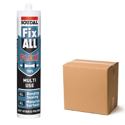 Soudal Fix ALL FLEXI BROWN Multi Use Sealant Adhesive Box of 12