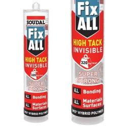 Soudal Fix ALL HIGH TACK Anthracite Dark Grey Super Strong Sealant Adhesive