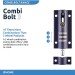 Squires Combi 3 Recodeable Combination Locking Door Bolt Blue Black