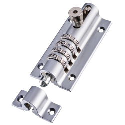 Squires Combi 4 Recodeable Combination Locking Door Bolt Chrome HSQCOMBI2CH