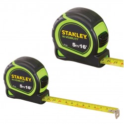 Stanley Hi Vis 5 Meter Tape Measure Green STA130602HG XMS23
