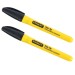 Stanley Black Fine Tip Permanent Any Surface Marker Pen 2pk 0-47-316