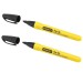 Stanley Black Fine Tip Permanent Any Surface Marker Pen 2pk 0-47-316