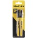 Stanley Black Fine Tip Permanent Any Surface Marker Pen 2pk 0-47-316