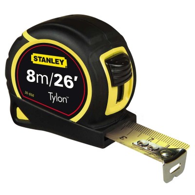 Stanley Tylon 8m 26ft Tape Measure Nylon Coated 0-30-656