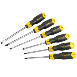 Stanley STA598001 Cushion Grip Mixed Screwdriver 6pc Set 5-98-001