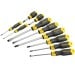 Stanley Cushion Grip Mixed Flat Pozi 10 Screwdriver Set STA265014W 