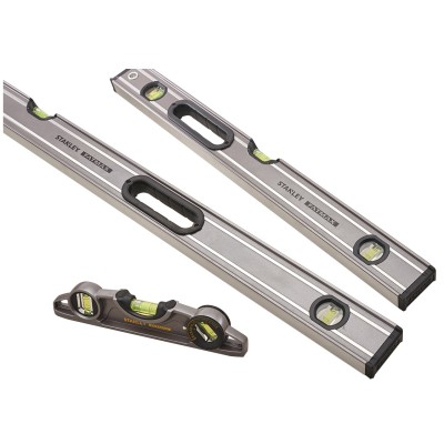 Stanley FatMax Pro Spirit Level 3pc Set 120cm 60cm Torpedo XMS23LEVELS3