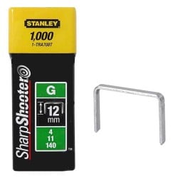 Stanley TRA7 Stapler Tacker 140 Staples 12mm TRA708T 4 11 40 Type G 1000pk