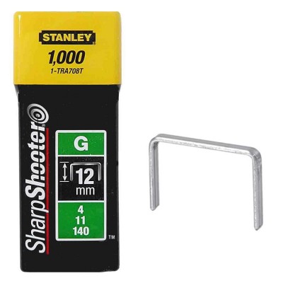 Stanley TRA7 Stapler Tacker 140 Staples 12mm TRA708T 4 11 40 Type G 1000pk