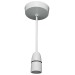 Status Ceiling Rose Electric Light 6 inch Hanging White Pendant S6INCPB