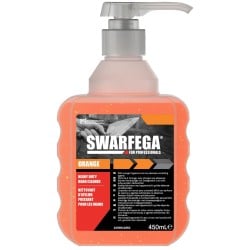 Swarfega Heavy Duty Orange Scrubber Hand Cleaner 450ml Pump Action SOR400MP