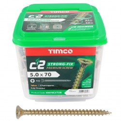 Timco C2 Strong Fix Premium Multi Use Pozi Screw 5.0 70mm 50070C2TUB