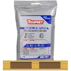 Toupret Airless All in One Spray Plaster 25kg Bag TTAIRR25GB 40 Bag Pallet