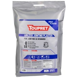 Toupret Airless Spray Jointing Plaster 25kg Bag TTAIRJ25GB