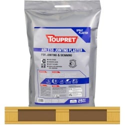 Toupret Airless Spray Jointing Plaster 25kg Bag TTAIRJ25GB 40 Bag Pallet