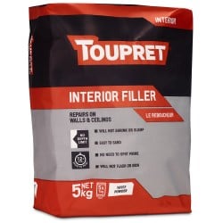 Toupret Decorators Interior Filler 5kg 5 x 1kg TTREB7051GB