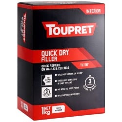 Toupret Decorators Quick Dry Filler TX 110 1kg TTREB901GB