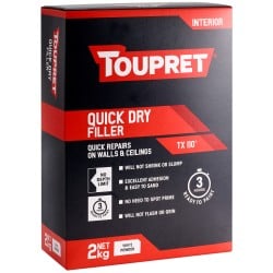 Toupret Decorators Quick Dry Filler TX 110 2kg TTREB902GB