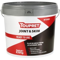 Toupret Plasterboard Joint & Skim Ready to Use 20kg Bucket FGBJP20GB