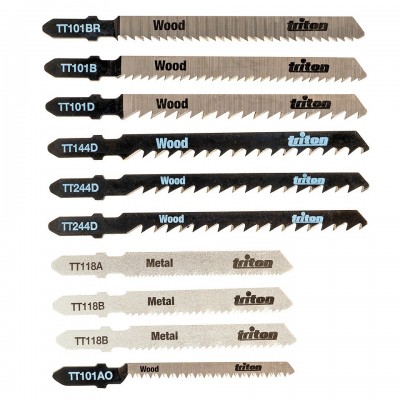 Triton Bayonet Jigsaw Blade 10pc Metal Wood Mixed Set 959528