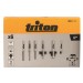 Triton Router Bit Kit 1/2" 6 Piece Premium Set 414040