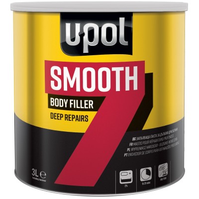 U-POL 2 Part Smooth 7 Filler Easy Sand Polyester 3 Litre SM7 UPOL