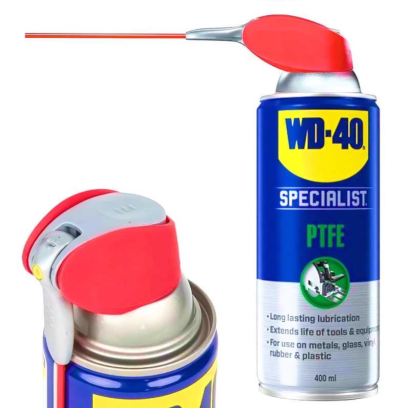 WD40 Specialist PTFE Long Lasting Lubricating Spray Aerosol 400ml WD40