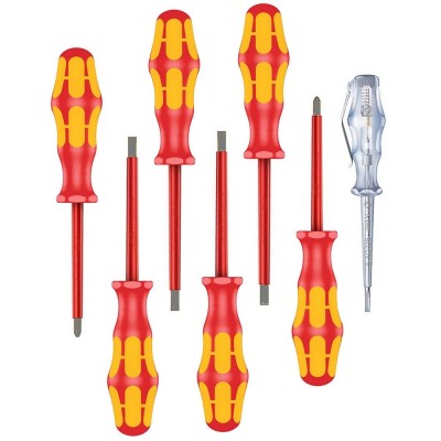 Wera VDE Electrical Insulated Screwdriver 7pc Set 05344526001