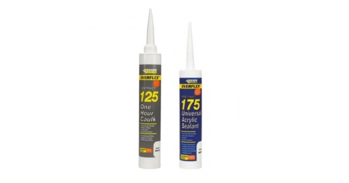 Everbuild 175 Universal Acrylic Sealant 380ml - C4 - White